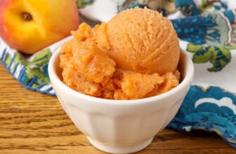 Peach Sorbet – Barefeet in the Kitchen